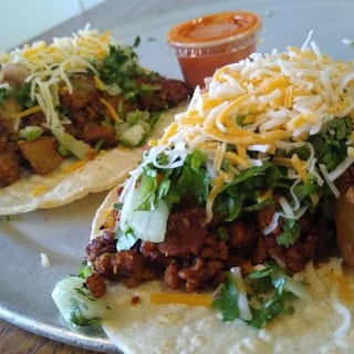 Soyrizo y Papa Taco (no cheese)